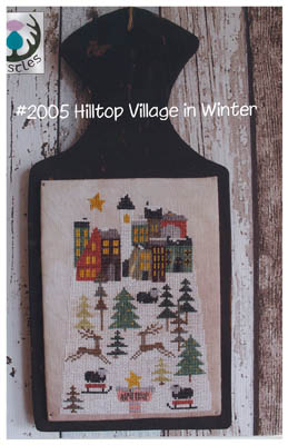 Hilltop Village In Winter - Click Image to Close